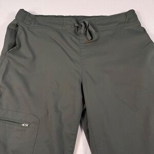 Med Works‎ Unisex Olive Green Drawstring Cargo Scrub Pants Women's Size M